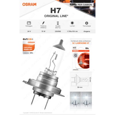 Ampoule pour voiture Osram OS64215-01B Camion 70 W 24 V H7