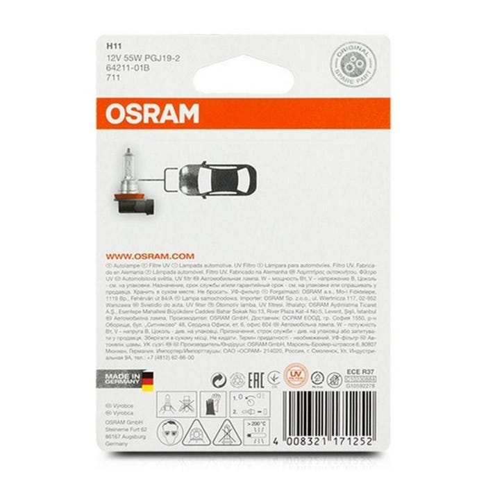 Ampoule pour voiture Osram 64211-01B H4 55W 12V H11 12 V 55 W 4