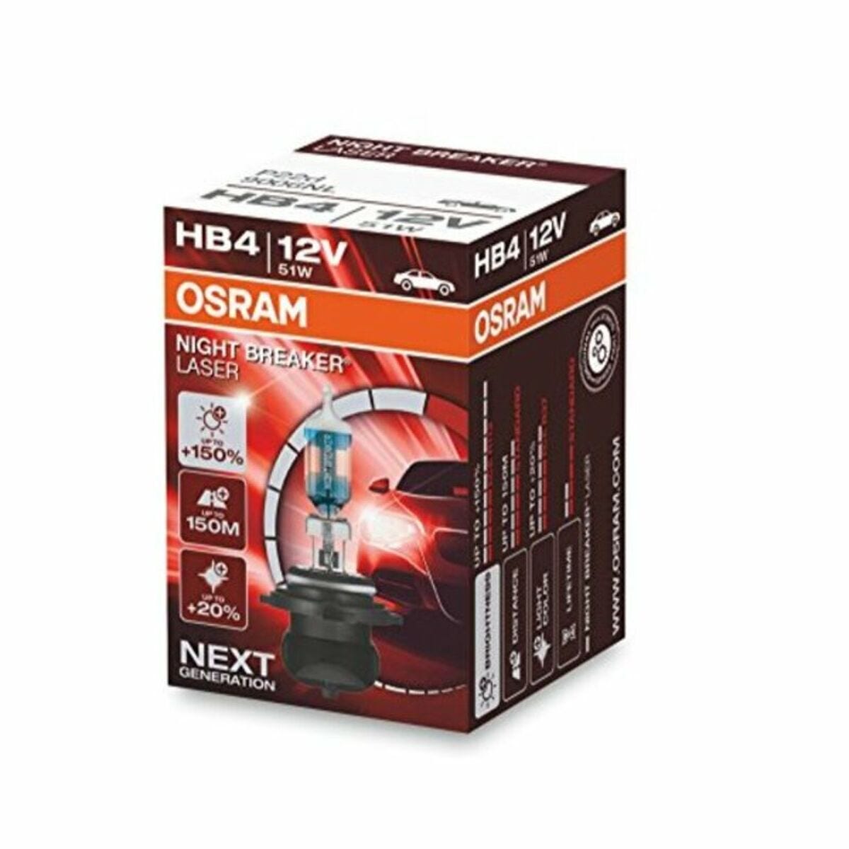 Ampoule pour voiture Osram 9006NL HB4 12V 51W 0