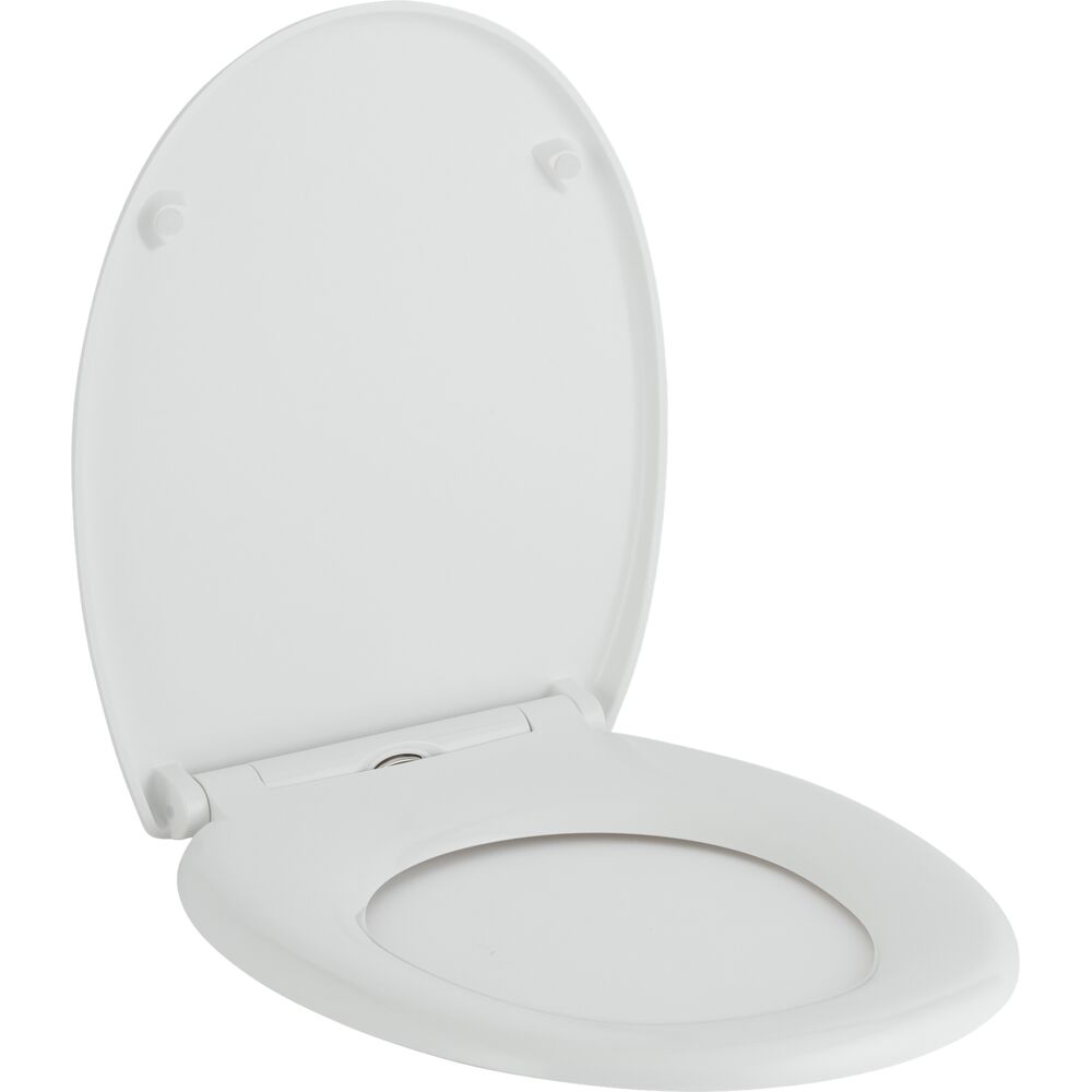 Abattant WC Plastique Blanc NILO ROSSIGNOL - L45 x larg38 x H4 cm 2