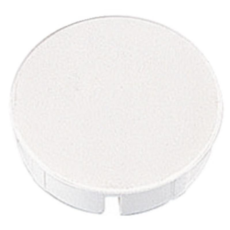 Cache pour trou de charnière diamètre 35 mm x 9,5 mm coloris blanc - boîte de 100 pcs