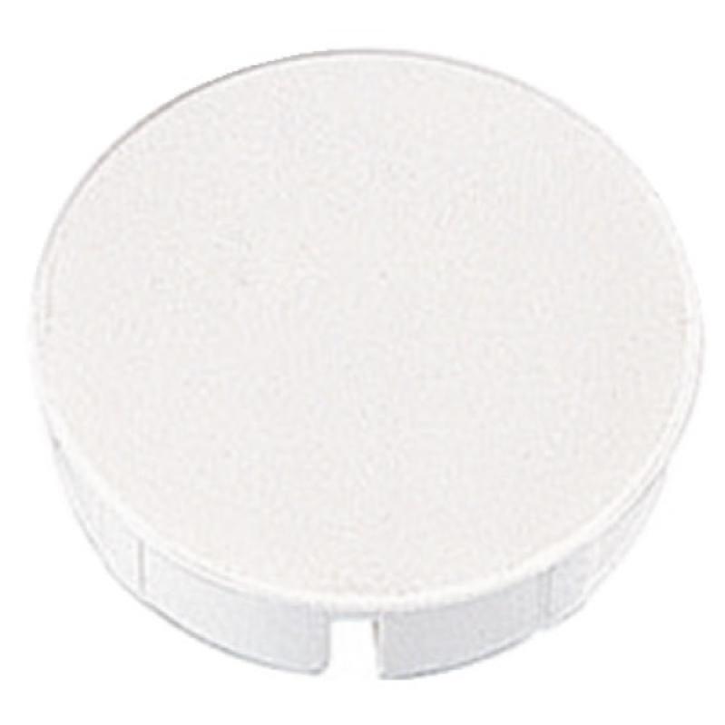Cache pour trou de charnière diamètre 35 mm x 95 mm coloris blanc livré à la pièce
