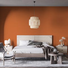 Peinture biosourcée et dépolluante murs et plafonds, Orange Cornaline, Mate, 12L COLIBRI 4