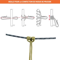 Corde d'élagage double tressage polyester - 50 m - B002_4014 2