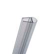 Joint d'étanchéité de douche bas ou intervolet vertical universel, 200cm recoupable, pour élément fixe pivotant ou bas 6 et 8 mm,E100078-8-3-99