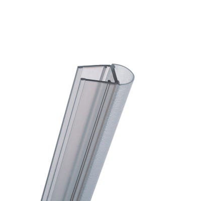 Joint d'étanchéité de douche bas ou intervolet vertical universel, 200cm recoupable, pour élément fixe pivotant ou bas 6 | 8 mm,E100078-8-3-99