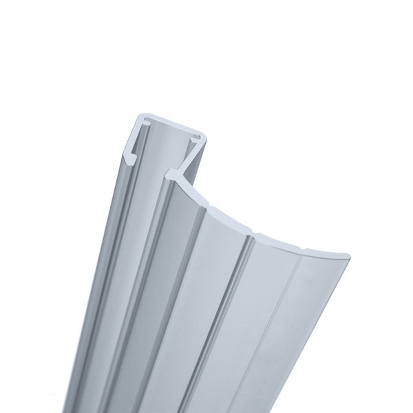 Joint d'étanchéité bas horizontal pour portes de douche, 100 cm,  transparent pour verre 5 mm