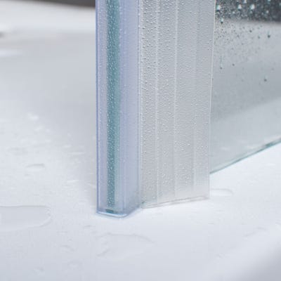 Schulte Joint d'étanchéité de douche intervolet Universel, 200 cm recoupable, pour élement fixe et coulissant 6 et 8 mm, E100057-3-99 1