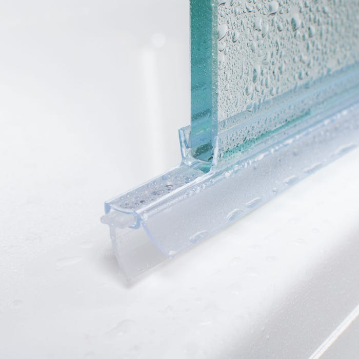 Schulte Joint d'étanchéité de douche bas Universel, 100 cm recoupable, pour porte pivotante 6 mm, E100058-6-99 + E100067-145-10 2