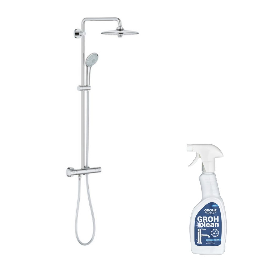GROHE Colonne de douche Euphoria System 260 avec nettoyant GrohClean