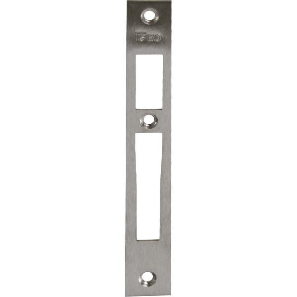 Gâche plate ISEO centrale inox pour Electa - 24x3x180 mm - 38030 0