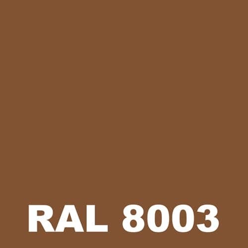 Laque Antirouille - Metaltop - Brun argile - RAL 8003 - Pot 1L 1