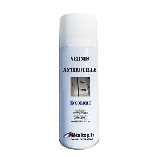 Vernis Antirouille - Metaltop - Incolore - RAL Incolore - Bombe 400mL 0