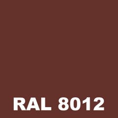Laque Antirouille - Metaltop - Brun rouge - RAL 8012 - Pot 1L 1