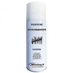 Peinture Anticorrosion - Metaltop - Blanc de sécurité - RAL 9003 - Bombe 400mL 0