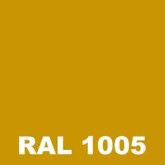 Peinture Antirouille Mat - Metaltop - Jaune miel - RAL 1005 - Pot 5L 1