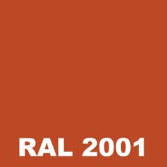 Peinture Fer Rouille - Metaltop - Orange rouge - RAL 2001 - Bombe 400mL 1