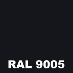 Laque Antirouille - Metaltop - Noir foncé - RAL 9005 - Bombe 400mL 1