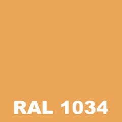 Laque Antirouille - Metaltop - Jaune pastel - RAL 1034 - Bombe 400mL 1