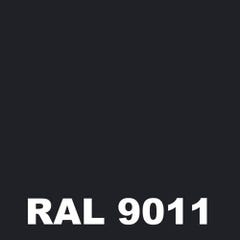 Laque Antirouille Marine - Metaltop - Noir graphite - RAL 9011 - Bombe 400mL 1