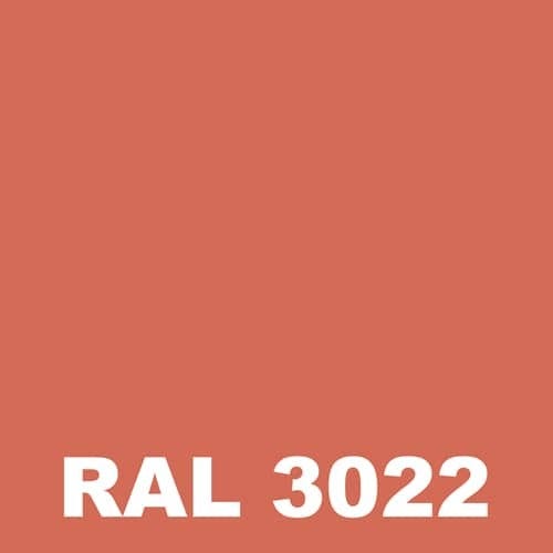 Laque Antirouille - Metaltop - Rouge saumon - RAL 3022 - Bombe 400mL 1