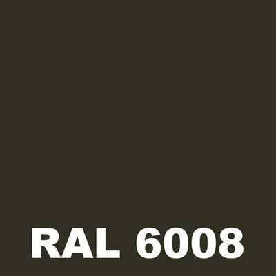 Peinture Fer Rouille - Metaltop - Vert brun - RAL 6008 - Pot 1L 1