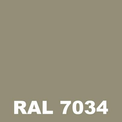 Peinture Fer Rouille - Metaltop - Gris jaune - RAL 7034 - Pot 1L 1