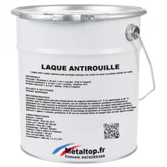 Laque Antirouille - Metaltop - Orange foncé - RAL 2011 - Pot 5L 0