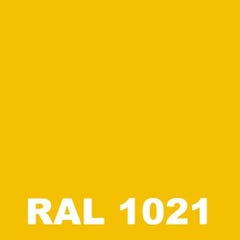 Peinture Fer Rouille - Metaltop - Jaune colza - RAL 1021 - Bombe 400mL 1