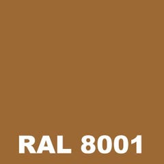 Laque Antirouille Marine - Metaltop - Brun terre de sienne - RAL 8001 - Pot 25L 1