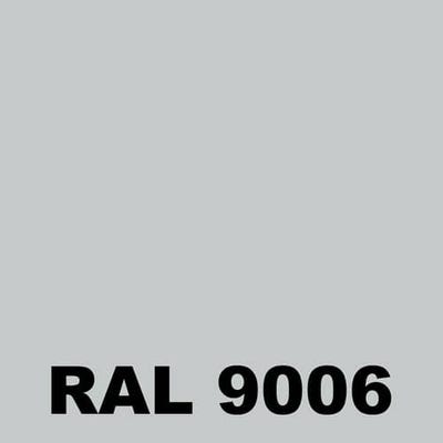 Peinture Fer Rouille - Metaltop - Aluminium blanc - RAL 9006 - Pot 25L 1
