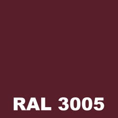 Peinture Acier Antico - Metaltop - Rouge vin - RAL 3005 - Pot 5L 1