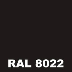 Laque Antirouille Marine - Metaltop - Brun noir - RAL 8022 - Bombe 400mL 1