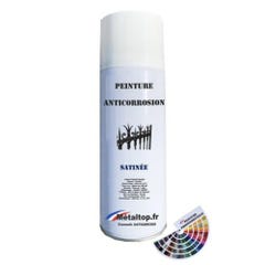 Peinture Anticorrosion - Metaltop - Aluminium blanc - RAL 9006 - Bombe 400mL
