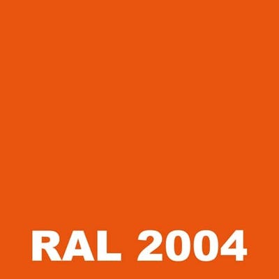 Peinture Fer Rouille - Metaltop - Orange pur - RAL 2004 - Pot 1L 1