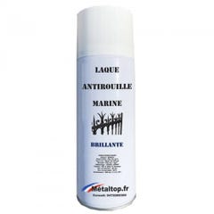 Laque Antirouille Marine - Metaltop - Rouge beige - RAL 3012 - Bombe 400mL 0
