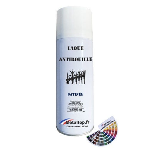 Laque Antirouille - Metaltop - Rouge tomate - RAL 3013 - Bombe 400mL 0