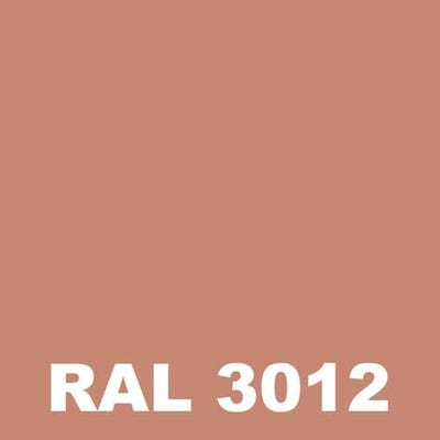Peinture Fer Rouille - Metaltop - Rouge beige - RAL 3012 - Pot 25L 1