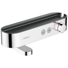 Hansgrohe ShowerTablet Select Mitigeur thermostatique bain/douche 400 avec tablette et bec déverseur rotatif, Chrome (24340000) 0