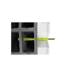 Sachet de 2 chevilles radiateur léger ING Fixations - Pour doublage plaque de plâtre + isolant - Longueur 240mm 1