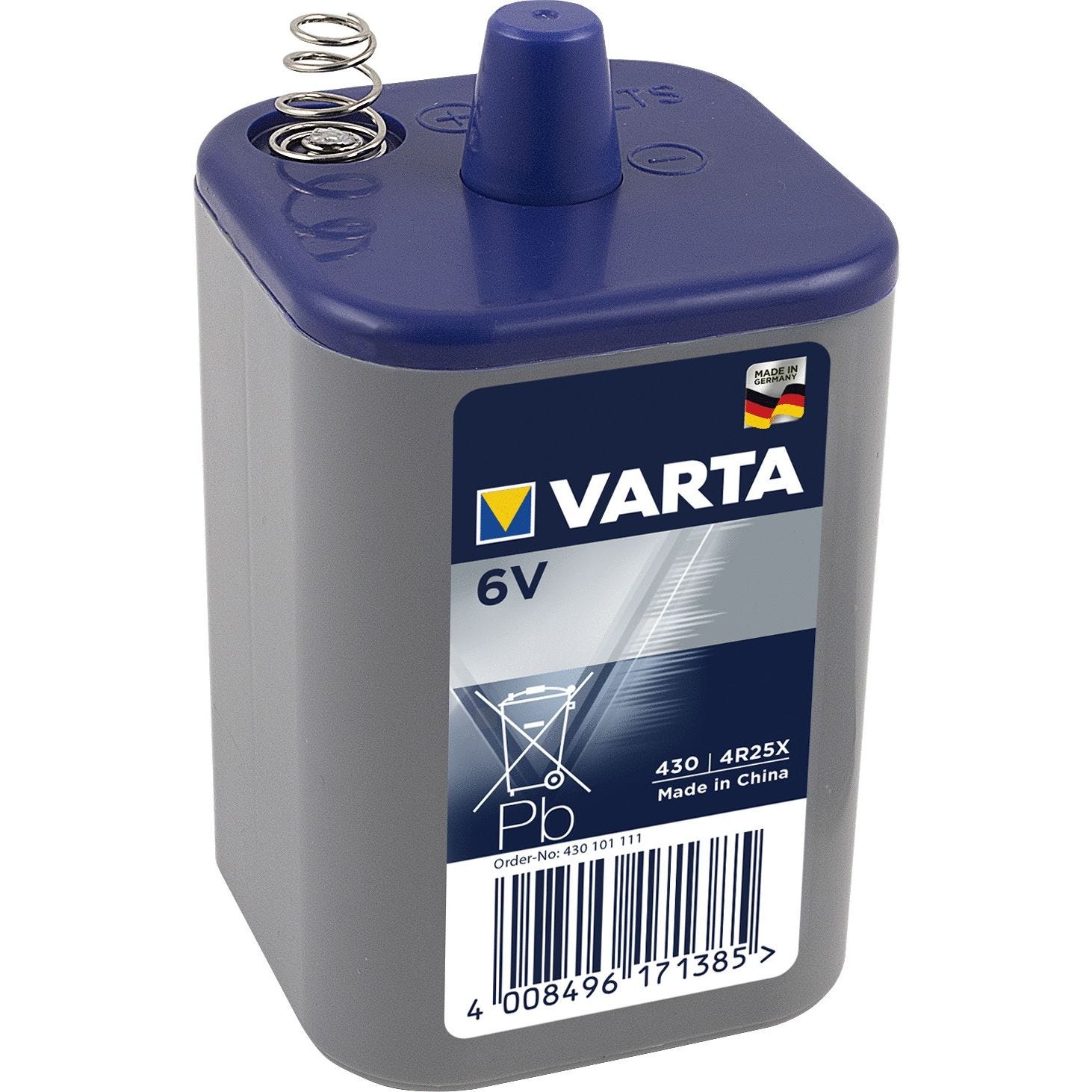 Pile de lanterne Professional 430 au chlorure de zinc 4R25X 6V - VARTA - 430101111 0
