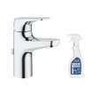 Mitigeur lavabo GROHE Quickfix Start Flow taille S + nettoyant GrohClean