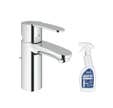 Mitigeur lavabo GROHE Quickfix Wave Cosmopolitan taille S + nettoyant GrohClean