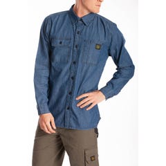 Chemise de travail en jeans MATT BLEU XL 4