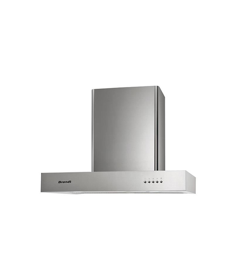 Hotte décor murale BRANDT AD1516X - Largeur 60cm - Inox - Evacuation / Recyclage