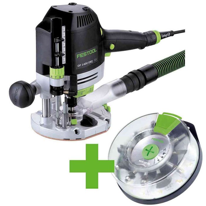 Défonceuse 1400W OF 1400 EBQ-Plus + Box-OF-S + coffret SYSTAINER - FESTOOL - 576540 1