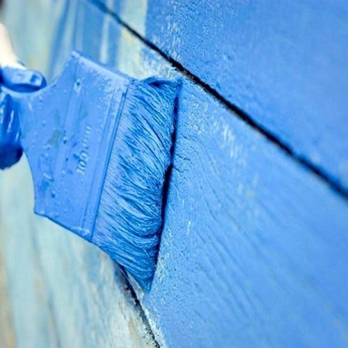 Peinture Bardage Bois - Metaltop - Bleu signalisation - RAL 5017 - Pot 5L 2