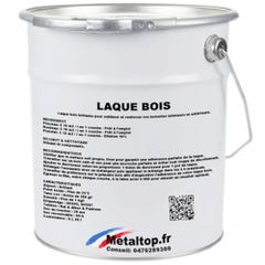 Laque Bois - Metaltop - Noir foncé - RAL 9005 - Pot 25L 0