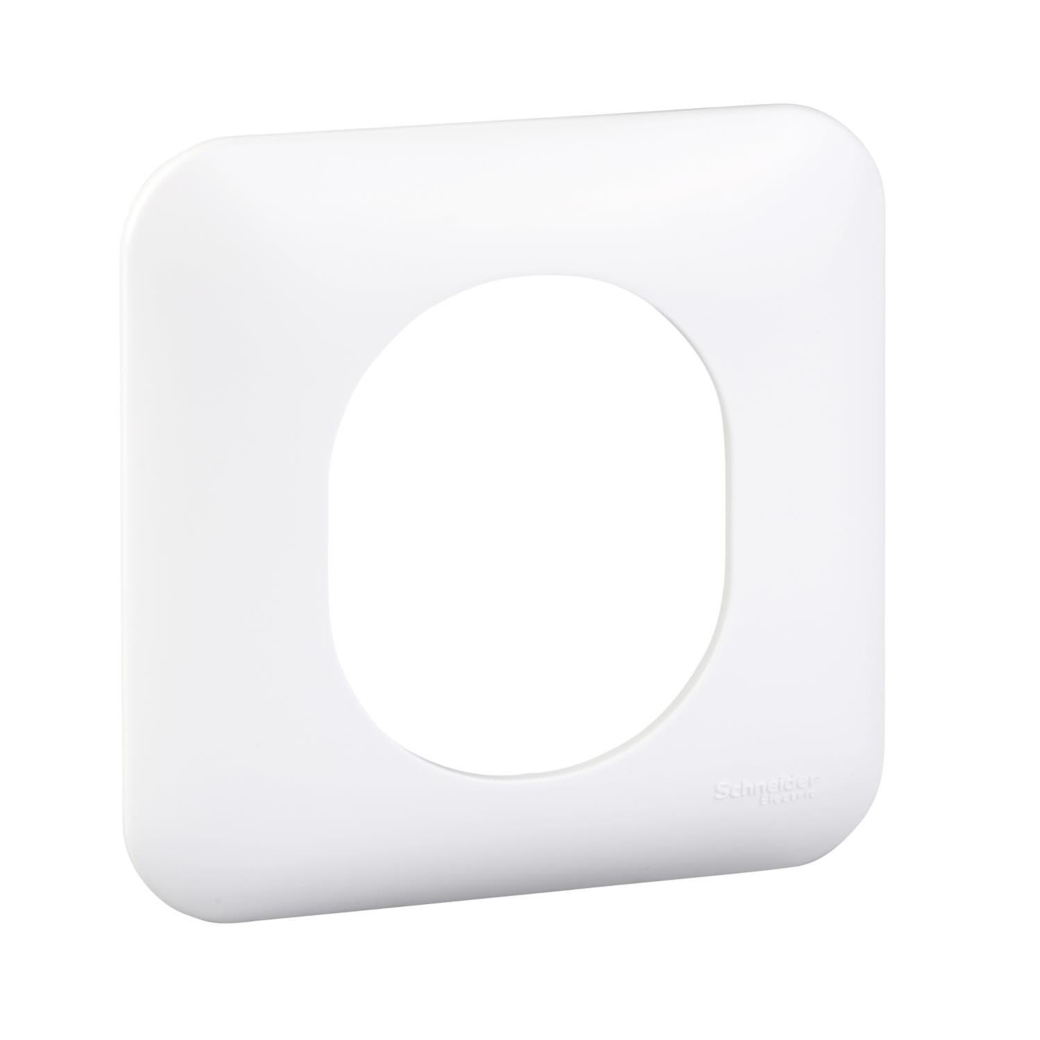 Plaque OVALIS 1 poste blanc - SCHNEIDER ELECTRIC - S260702