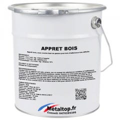 Appret Bois - Metaltop - Noir signalisation - RAL 9017 - Pot 5L 0